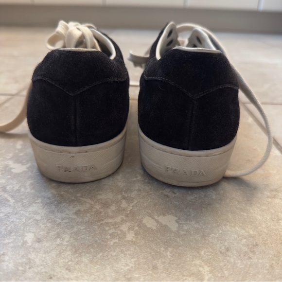 Prada Black Suede Sneakers - Picture 4 of 8